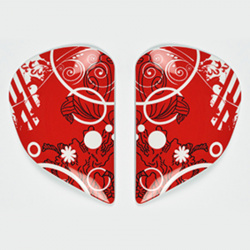 PLATINE ECRAN ARAI SAJ FICTION RED CASQUE INTEGRAL