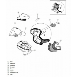 Platine écran ARAI SZ-F Blast casque jet