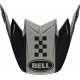 Visière BELL Moto-9 Flex Breakaway Matte Silver/Black