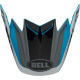 Visière BELL Moto-9 Flex Division White/Black/Blue