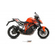 Silencieux MIVV Speed Edge inox brossé noir/casquette carbone - KTM 1290 Super Duke R