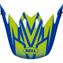 Visière BELL MX-9 Mips - Disrupt bleu mat/jaune