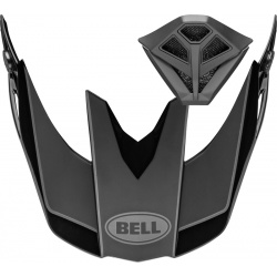 Kit visière et ventilation de bouche BELL Moto-10 - Rhythm Black/Charcoal