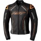 Veste RST S1 CE cuir - noir/gris/orange fluo taille S