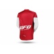 Maillot motocross enfant UFO Kimura blanc/rouge taille S