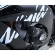 Tampons de protection R&G RACING Aero - blanc Kawasaki ZX10-R/RR