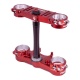 Té de fourche XTRIG Rocs Pro Offset 20-22 mm - rouge Honda CRF250R/450R