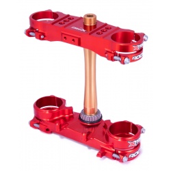 Té de fourche XTRIG Rocs Tech Offset 22 mm - rouge Honda CRF250R/450R