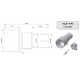 Tube de raccordement MIVV 55 32 mm