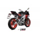 Ligne complète MIVV MK3 - carbone/inox Aprilia