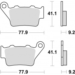 Plaquettes de frein BRAKING Off-Road métal fritté - 773CM44