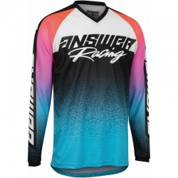 Maillot ANSWER A22 Syncron Prism turquoise/orange fluo taille S