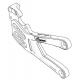 Platine droite (frein) LIGHTECH de commandes reculées FTRYA016R