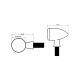Clignotants embouts de guidon SHIN YO Bulls Eye