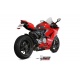 Silencieux MIVV Delta Race Slip-On acier inoxydable noir - Ducati Panigale V2