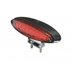 Mini feu arrière SHIN YO LED LED rouge, sur support réglable, boîtier noir
