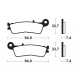 Plaquettes de frein TECNIUM MX/ATV métal fritté - MOR465