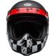 Casque BELL Moto-3 - Fasthouse Checkers Matte/Gloss Black/White/Red