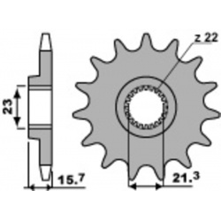 Pignon PBR acier standard 441 - 520
