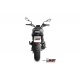 Silencieux MIVV X-M1 inox brossé noir/casquette inox - Benelli Leoncino 800