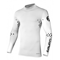 Maillot SEVEN Zero Staple compression laser cut - blanc