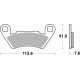 Plaquettes de frein TECNIUM Performance métal fritté - MF444