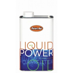 Huile pour filtre à air TWIN AIR Bio Liquid Power Foam biodégradable - Bidon 1 L