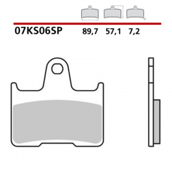 Plaquettes de frein BREMBO métal fritté - 07KS06SP