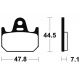 Plaquettes de frein TECNIUM Performance métal fritté - MF159