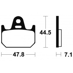 Plaquettes de frein TECNIUM Performance métal fritté - MF159