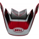 Visière BELL Moto-9S Flex - Rail Gloss Red/White