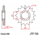 Pignon JT SPROCKETS acier anti-bruit 743 - 530