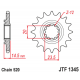 Pignon JT SPROCKETS acier anti-bruit 1345 - 525