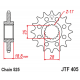 Pignon JT SPROCKETS acier anti-bruit 405 - 525