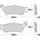 Plaquettes de frein BREMBO Off-Road métal fritté - 07BB43SP