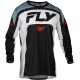 Maillot FLY RACING Lite - noir/blanc/Denim Grey