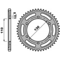 Couronne PBR acier C45 standard 4385 - 525