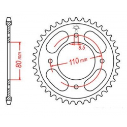 Couronne JT SPROCKETS acier standard 1219 - 428