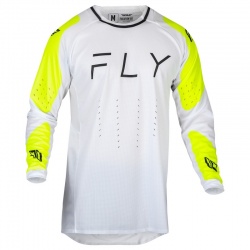 Maillot FLY RACING Evolution DST - blanc/Hi-Vis