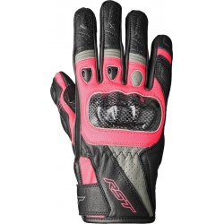 Gants RST Ladies Stunt 3 CE femme cuir/textile - rose