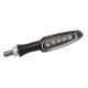 KOSO LED-Indicator , Matt Black, E-mark, Piece