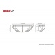 KOSO Led-Taillight, Smoke GT-03, e-mark.