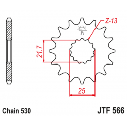 Pignon JT SPROCKETS acier anti-bruit - 530