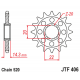 Pignon JT SPROCKETS acier anti-bruit - 520