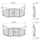 Plaquettes de frein BREMBO métal fritté - M588Z03