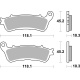 Plaquettes de frein BREMBO métal fritté - 07HO66SP