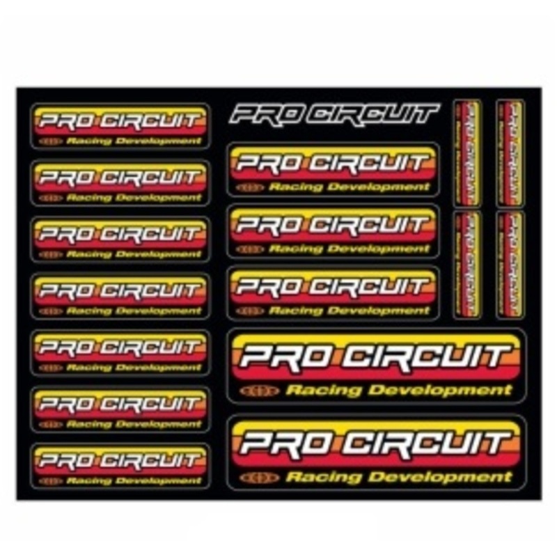 Planche de stickers PRO CIRCUIT logo original