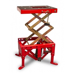 Lève-moto hydraulique VECTOR rouge (roues non incluses)