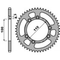 Couronne PBR alu standard - 420