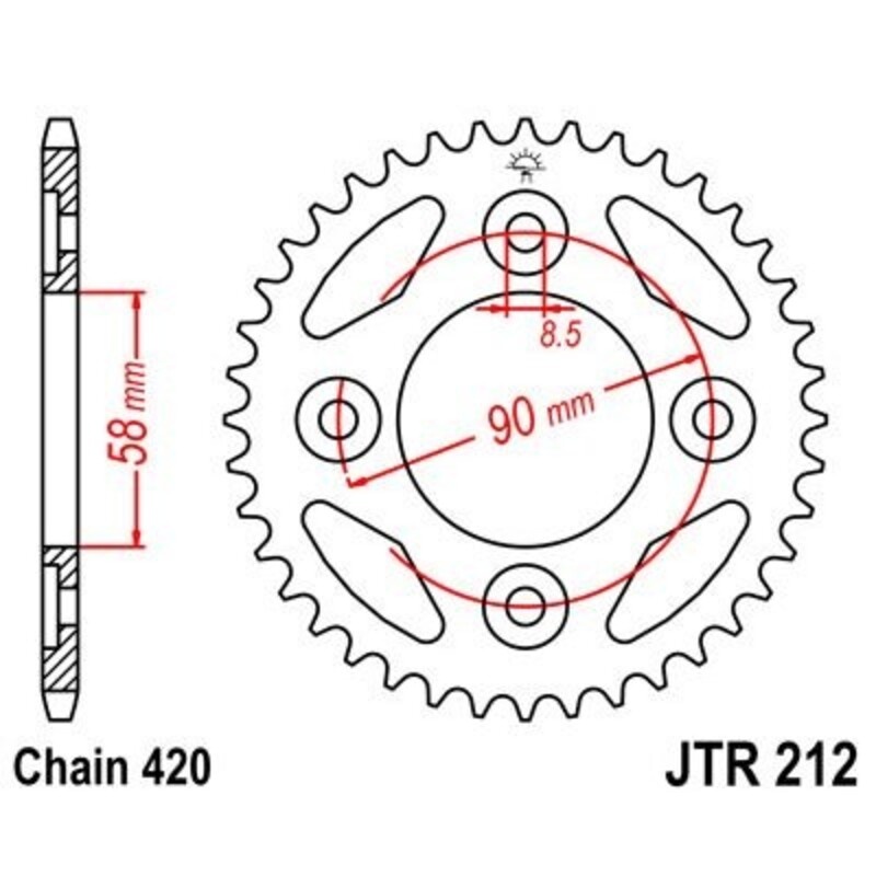 Couronne JT SPROCKETS Acier Standard - 420